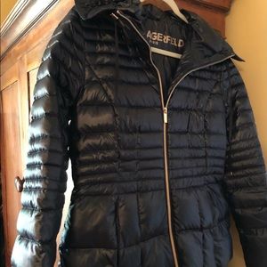 Midnight Blue Karl Lagerfeld Puffer Jacket